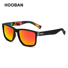 Load image into Gallery viewer, HOOBAN Sports Polarized Sunglasses Men Women Square Male Sun Glasses Stylish Summer Blue Green Shades Goggle UV400
