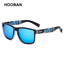 Load image into Gallery viewer, HOOBAN Sports Polarized Sunglasses Men Women Square Male Sun Glasses Stylish Summer Blue Green Shades Goggle UV400