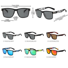 Load image into Gallery viewer, HOOBAN Sports Polarized Sunglasses Men Women Square Male Sun Glasses Stylish Summer Blue Green Shades Goggle UV400