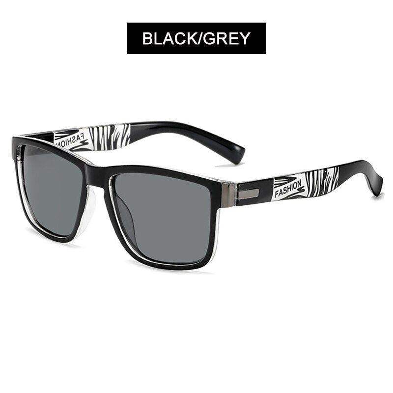HOOBAN Sports Polarized Sunglasses Men Women Square Male Sun Glasses Stylish Summer Blue Green Shades Goggle UV400