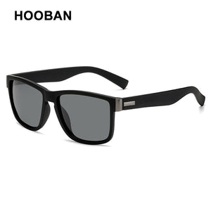 HOOBAN Sports Polarized Sunglasses Men Women Square Male Sun Glasses Stylish Summer Blue Green Shades Goggle UV400