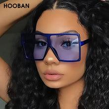 Load image into Gallery viewer, HOOBAN Oversized Women Sunglasses Brand Designer Square Ladies Sun Glasses Big Shades Eyewear UV400
