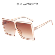 Load image into Gallery viewer, HOOBAN Oversized Women Sunglasses Brand Designer Square Ladies Sun Glasses Big Shades Eyewear UV400