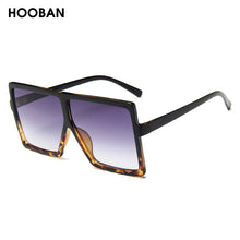 Load image into Gallery viewer, HOOBAN Oversized Women Sunglasses Brand Designer Square Ladies Sun Glasses Big Shades Eyewear UV400