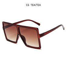 Load image into Gallery viewer, HOOBAN Oversized Women Sunglasses Brand Designer Square Ladies Sun Glasses Big Shades Eyewear UV400