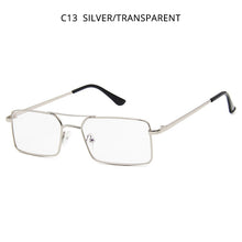 Load image into Gallery viewer, HOOBAN Rectangle Men Women Sunglasses Classic Square Metal Ladies Sun Glasses Retro Double Bridge Male Eyeglasses UV400