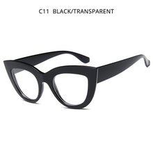 Load image into Gallery viewer, HOOBAN Retro Cat Eye Women Sunglasses Classic Black Ladies Sun Glasses Vintage Driving Female Eyeglasses UV400 Oculos