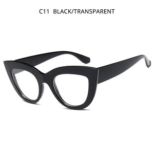 HOOBAN Retro Cat Eye Women Sunglasses Classic Black Ladies Sun Glasses Vintage Driving Female Eyeglasses UV400 Oculos