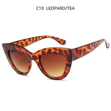 Load image into Gallery viewer, HOOBAN Retro Cat Eye Women Sunglasses Classic Black Ladies Sun Glasses Vintage Driving Female Eyeglasses UV400 Oculos