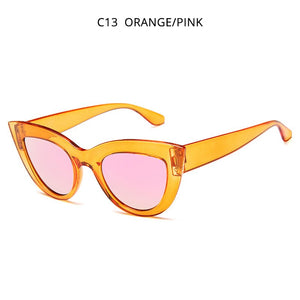 HOOBAN Retro Cat Eye Women Sunglasses Classic Black Ladies Sun Glasses Vintage Driving Female Eyeglasses UV400 Oculos