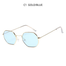 Carica l'immagine nel visualizzatore di Gallery, HOOBAN Retro Polygon Sunglasses Women Men Vintage Small Metal Sung Glasses Female Ocean Driving Eyeglasses