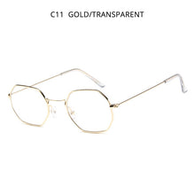 Carica l'immagine nel visualizzatore di Gallery, HOOBAN Retro Polygon Sunglasses Women Men Vintage Small Metal Sung Glasses Female Ocean Driving Eyeglasses