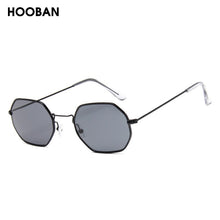 Carica l'immagine nel visualizzatore di Gallery, HOOBAN Retro Polygon Sunglasses Women Men Vintage Small Metal Sung Glasses Female Ocean Driving Eyeglasses