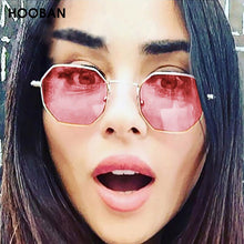 Carica l'immagine nel visualizzatore di Gallery, HOOBAN Retro Polygon Sunglasses Women Men Vintage Small Metal Sung Glasses Female Ocean Driving Eyeglasses