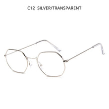 Carica l'immagine nel visualizzatore di Gallery, HOOBAN Retro Polygon Sunglasses Women Men Vintage Small Metal Sung Glasses Female Ocean Driving Eyeglasses