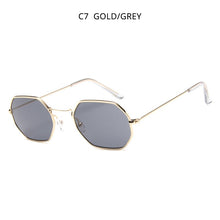 Carica l'immagine nel visualizzatore di Gallery, HOOBAN Retro Polygon Sunglasses Women Men Vintage Small Metal Sung Glasses Female Ocean Driving Eyeglasses