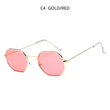 Carica l'immagine nel visualizzatore di Gallery, HOOBAN Retro Polygon Sunglasses Women Men Vintage Small Metal Sung Glasses Female Ocean Driving Eyeglasses