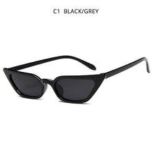 Load image into Gallery viewer, HOOBAN Sexy Cateye Sunglasses Women Cute Cat Eye Sun Glasses For Ladies Vintage Small Purple Eyeglasses UV400