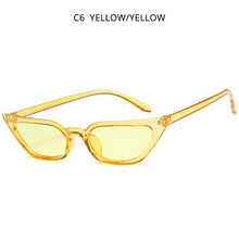 Load image into Gallery viewer, HOOBAN Sexy Cateye Sunglasses Women Cute Cat Eye Sun Glasses For Ladies Vintage Small Purple Eyeglasses UV400