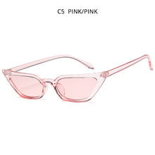 Load image into Gallery viewer, HOOBAN Sexy Cateye Sunglasses Women Cute Cat Eye Sun Glasses For Ladies Vintage Small Purple Eyeglasses UV400