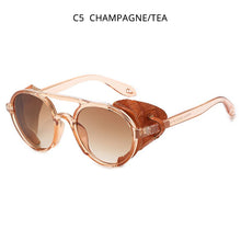 Load image into Gallery viewer, HOOBAN Steampunk Brand Design Sunglasses Women Men Retro Round Male's Sun Glasses Female Vintage Driving Eyewear Shade UV400