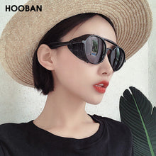 Load image into Gallery viewer, HOOBAN Steampunk Brand Design Sunglasses Women Men Retro Round Male's Sun Glasses Female Vintage Driving Eyewear Shade UV400