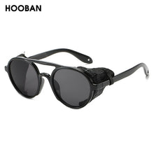 Load image into Gallery viewer, HOOBAN Steampunk Brand Design Sunglasses Women Men Retro Round Male's Sun Glasses Female Vintage Driving Eyewear Shade UV400