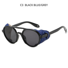 Load image into Gallery viewer, HOOBAN Steampunk Brand Design Sunglasses Women Men Retro Round Male's Sun Glasses Female Vintage Driving Eyewear Shade UV400