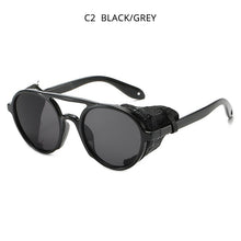 Load image into Gallery viewer, HOOBAN Steampunk Brand Design Sunglasses Women Men Retro Round Male's Sun Glasses Female Vintage Driving Eyewear Shade UV400