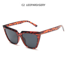 Carica l'immagine nel visualizzatore di Gallery, HOOBAN Stylish Cat Eye Women Sun Glasses Classic Big Frame Cateye Sunglasses For Ladies Vintage Leopard Eyeglasses UV400
