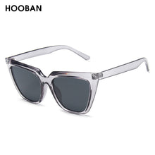 Load image into Gallery viewer, HOOBAN Stylish Cat Eye Women Sun Glasses Classic Big Frame Cateye Sunglasses For Ladies Vintage Leopard Eyeglasses UV400