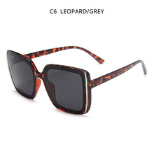 Load image into Gallery viewer, HOOBAN Stylish Oversized Sunglasses Women  Big Square Ladies Sunglass Vintage Driver Glasses UV400
