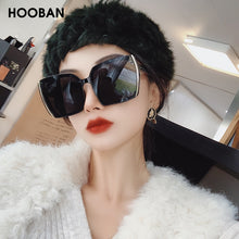 Load image into Gallery viewer, HOOBAN Stylish Oversized Sunglasses Women  Big Square Ladies Sunglass Vintage Driver Glasses UV400