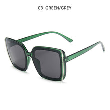 Load image into Gallery viewer, HOOBAN Stylish Oversized Sunglasses Women  Big Square Ladies Sunglass Vintage Driver Glasses UV400