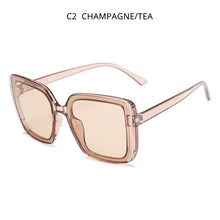Load image into Gallery viewer, HOOBAN Stylish Oversized Sunglasses Women  Big Square Ladies Sunglass Vintage Driver Glasses UV400