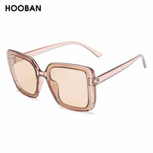 Load image into Gallery viewer, HOOBAN Stylish Oversized Sunglasses Women  Big Square Ladies Sunglass Vintage Driver Glasses UV400
