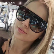 Load image into Gallery viewer, HOOBAN Stylish Oversized Women Sunglasses  Big Ladies Sun Glasses Vintage Driving Eyeglasses UV400