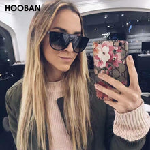 Load image into Gallery viewer, HOOBAN Stylish Oversized Women Sunglasses  Big Ladies Sun Glasses Vintage Driving Eyeglasses UV400