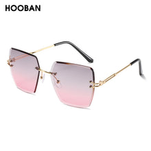 Load image into Gallery viewer, HOOBAN Stylish Rimless Sunglasses Women Vintage Square Gradient Ladies Sun Glasses Brand Designer  Eyeglasses Shade  UV400
