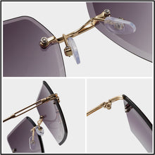 Load image into Gallery viewer, HOOBAN Stylish Rimless Sunglasses Women Vintage Square Gradient Ladies Sun Glasses Brand Designer  Eyeglasses Shade  UV400