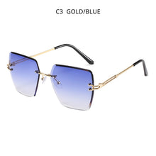 Load image into Gallery viewer, HOOBAN Stylish Rimless Sunglasses Women Vintage Square Gradient Ladies Sun Glasses Brand Designer  Eyeglasses Shade  UV400
