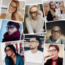 Load image into Gallery viewer, HOOBAN TR90 Blue Light Blocking Glasses Men Women Square Real Anti Blue Ray Glasses Male Computer Protective Eyeglass