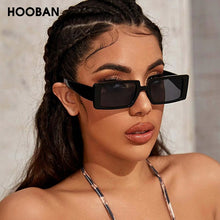 Load image into Gallery viewer, HOOBAN Vintage Big Rectangle Sunglasses Women Brand Designer Sun Glasses Female Retro Male's Eyeglasses Shade UV400
