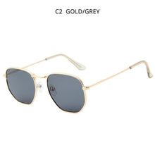 Load image into Gallery viewer, HOOBAN Vintage Metal Men Women Sunglasses Classic  Hexagon Male Sun Glasses Driving Eyewear Oculos De Sol UV400