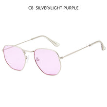 Load image into Gallery viewer, HOOBAN Vintage Metal Men Women Sunglasses Classic  Hexagon Male Sun Glasses Driving Eyewear Oculos De Sol UV400