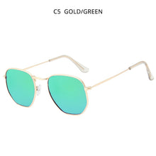 Load image into Gallery viewer, HOOBAN Vintage Metal Men Women Sunglasses Classic  Hexagon Male Sun Glasses Driving Eyewear Oculos De Sol UV400