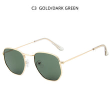 Load image into Gallery viewer, HOOBAN Vintage Metal Men Women Sunglasses Classic  Hexagon Male Sun Glasses Driving Eyewear Oculos De Sol UV400