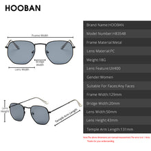 Load image into Gallery viewer, HOOBAN Vintage Metal Men Women Sunglasses Classic  Hexagon Male Sun Glasses Driving Eyewear Oculos De Sol UV400