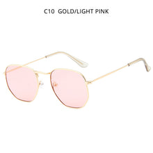 Load image into Gallery viewer, HOOBAN Vintage Metal Men Women Sunglasses Classic  Hexagon Male Sun Glasses Driving Eyewear Oculos De Sol UV400