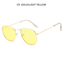 Load image into Gallery viewer, HOOBAN Vintage Metal Men Women Sunglasses Classic  Hexagon Male Sun Glasses Driving Eyewear Oculos De Sol UV400